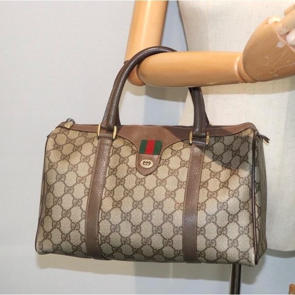 Authenticated Gucci Supreme Web Sherry Boston Ophidia Tote Bag Handbag Purse - Picture 17 of 17